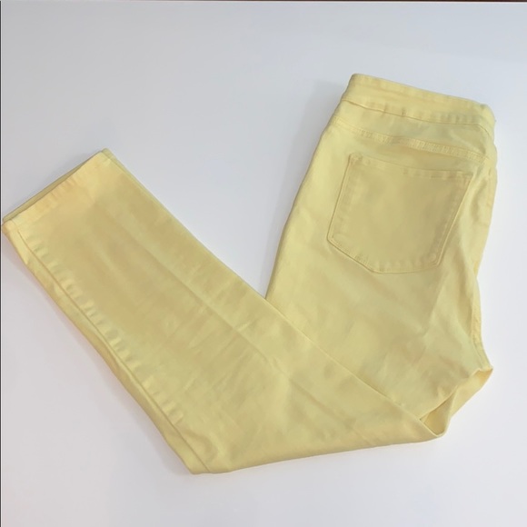 NYDJ yellow jeans lift tuck technology in size 34 - Picture 2 of 11
